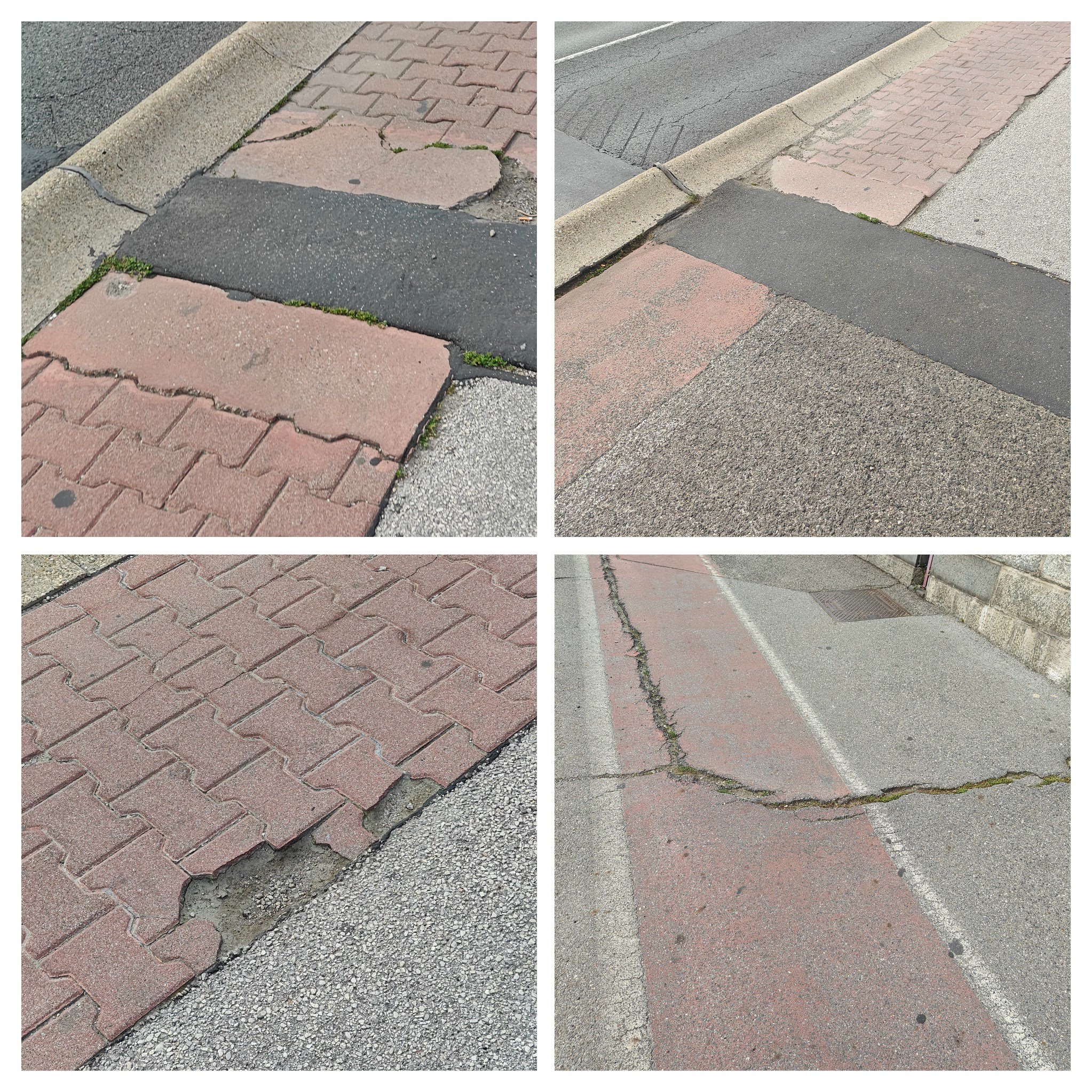 Grbine in luknje na kolesarski stezi - Stari most