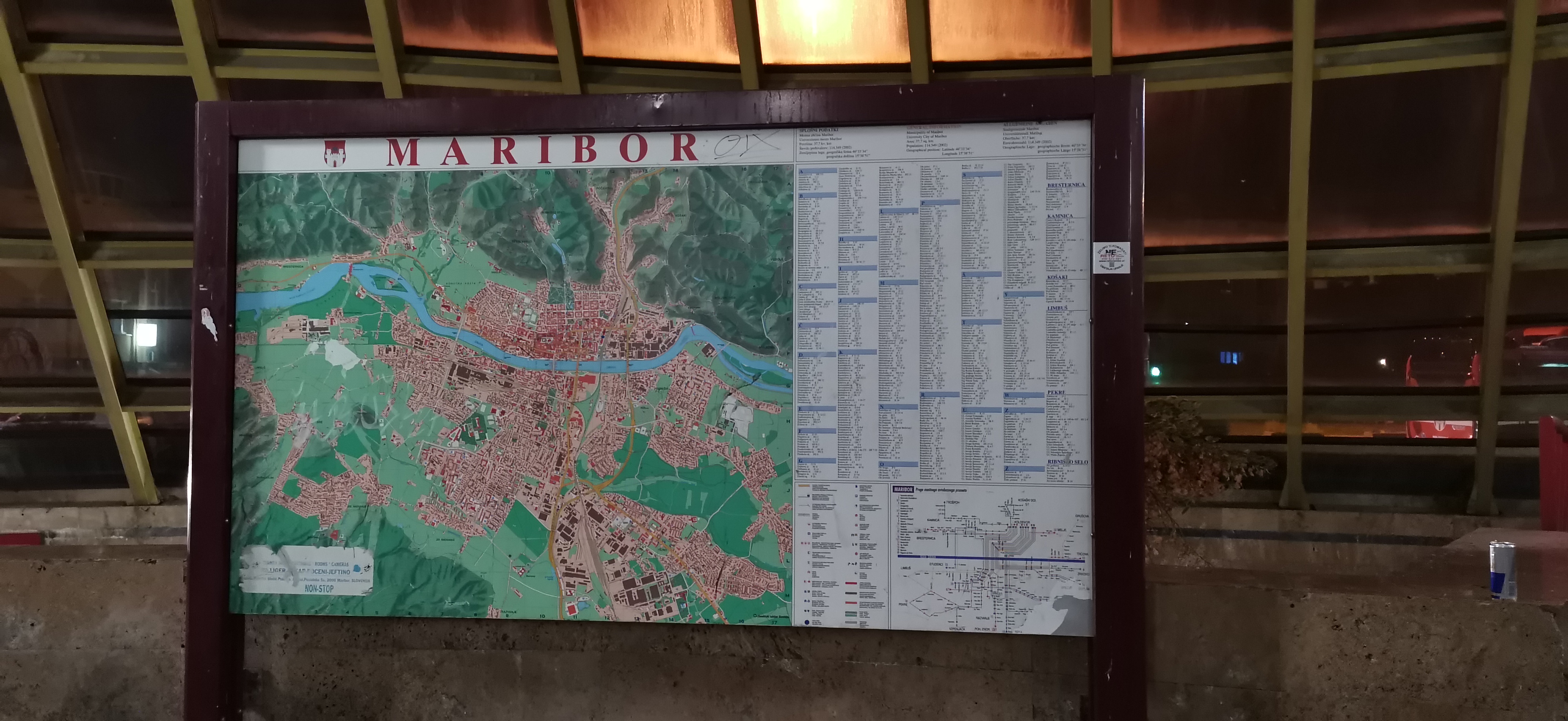 Odstranitev - posodobitev table z načrtom linij MP