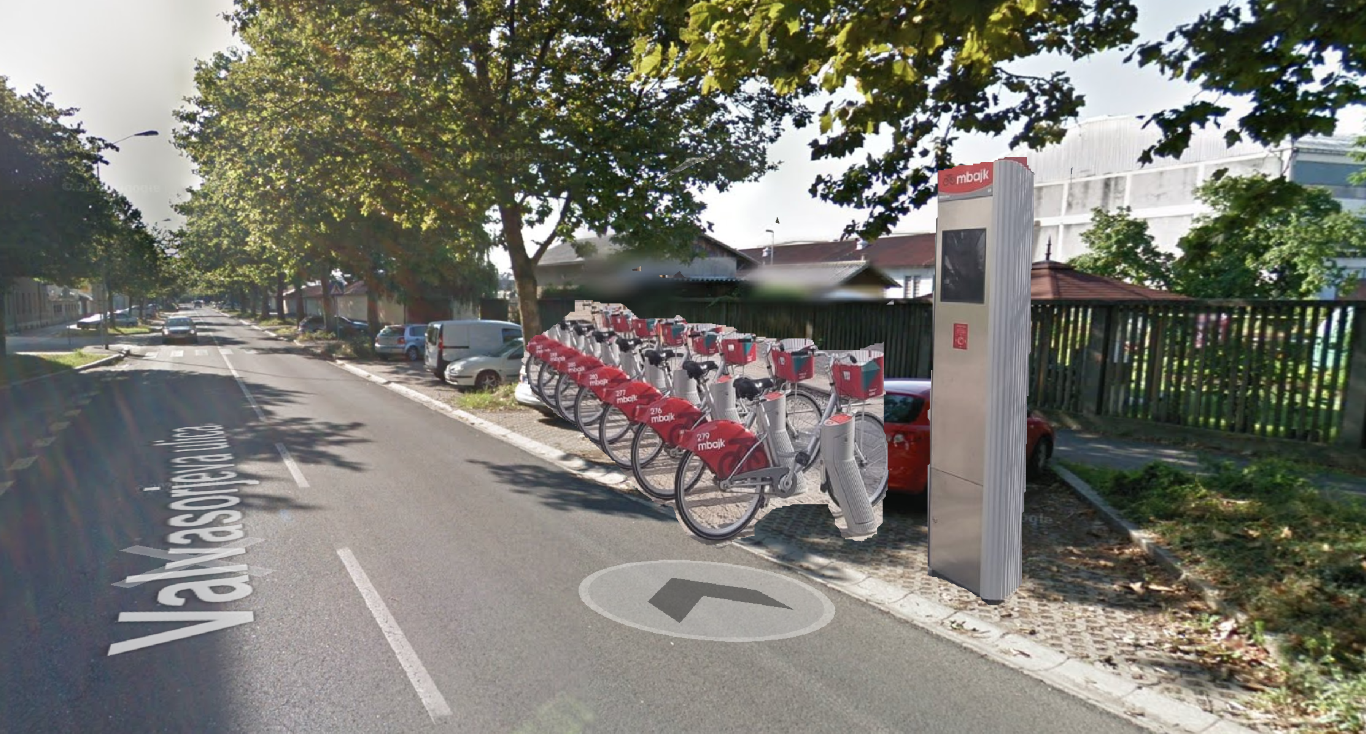 MBajk postaja ob Železniški postaji Studenci