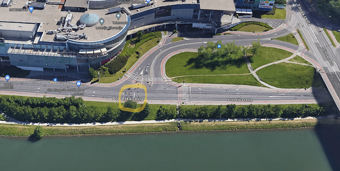 Dodatni prehod za pešce pri Europarku