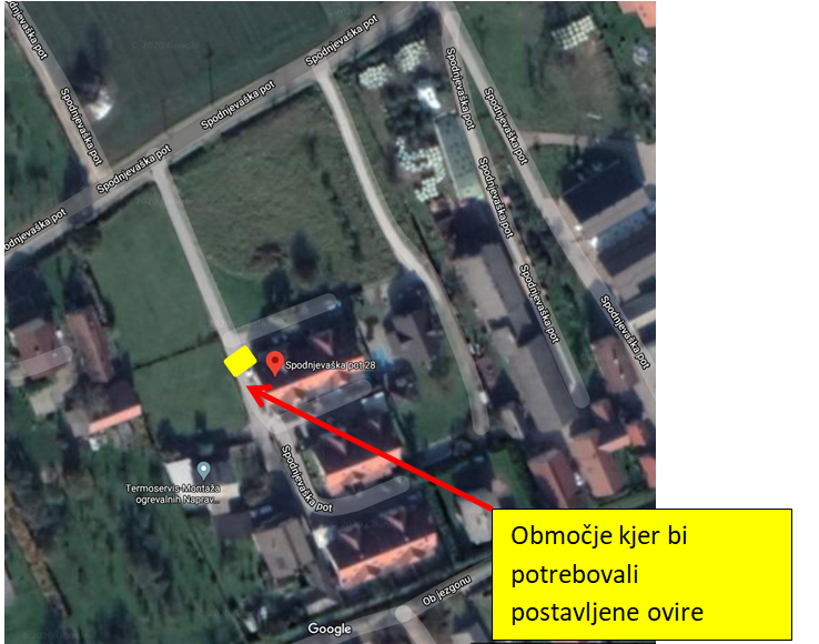 Ureditev varnosti v ulici Spodnjevaška pot