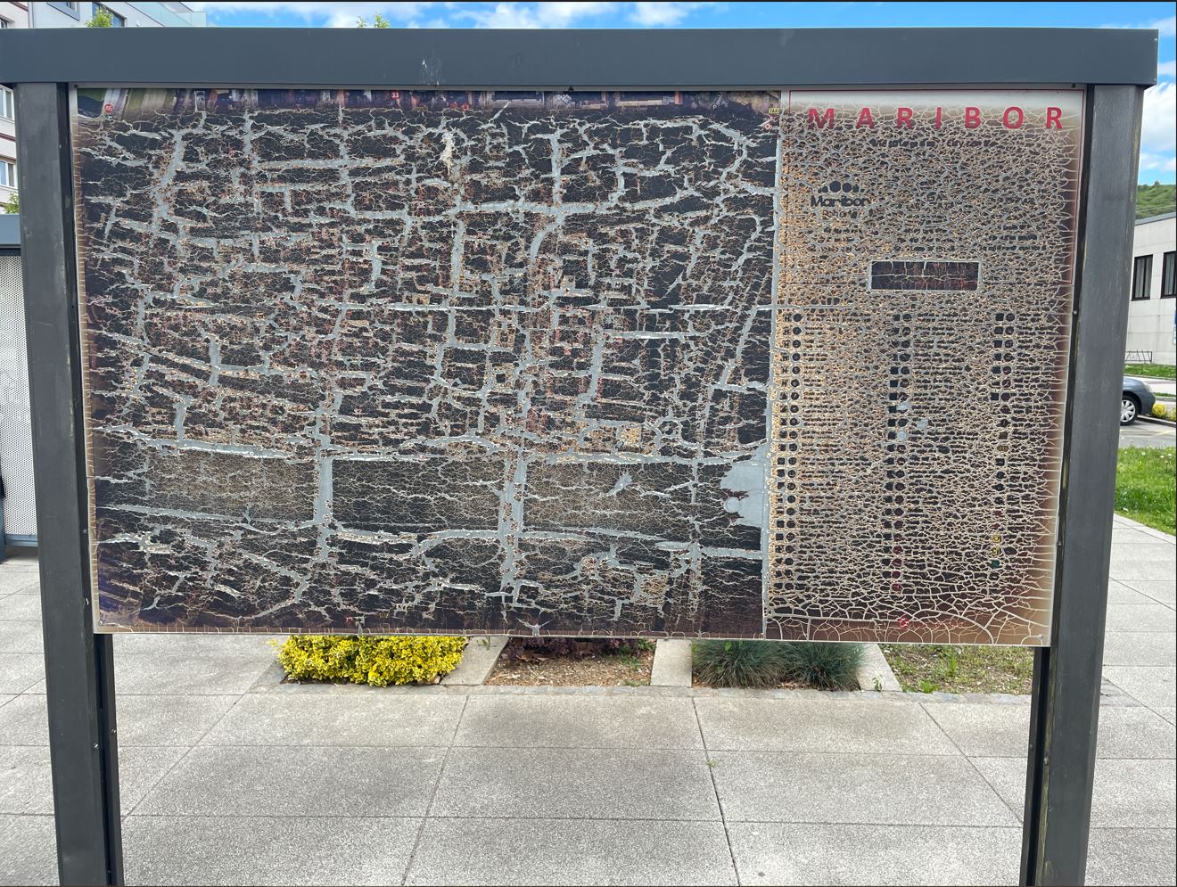 Zamenjava turističnega zemljevida mesta